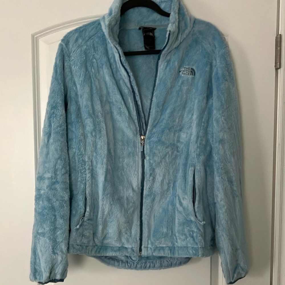 North Face Osito Baby Blue Jacket, large, Great Condition